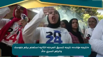 «نتيجة مؤكدة» نتيجة تنسيق المرحلة الثانية استعلم برقم جلوسك والرقم السري حالًا